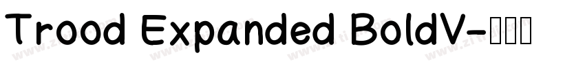 Trood Expanded BoldV字体转换
